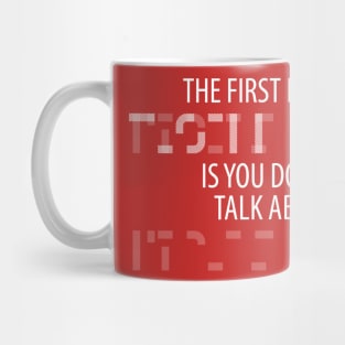 The first rule of Fight Club Mug